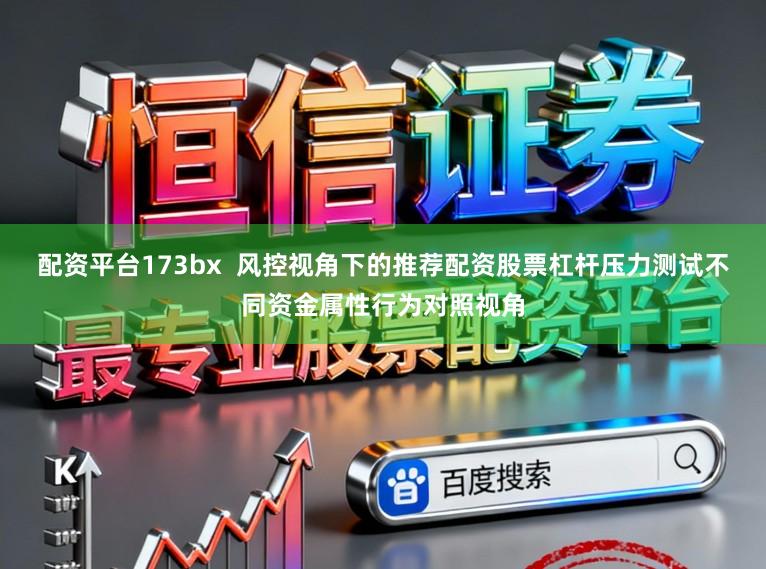配资平台173bx  风控视角下的推荐配资股票杠杆压力测试不同资金属性行为对照视角